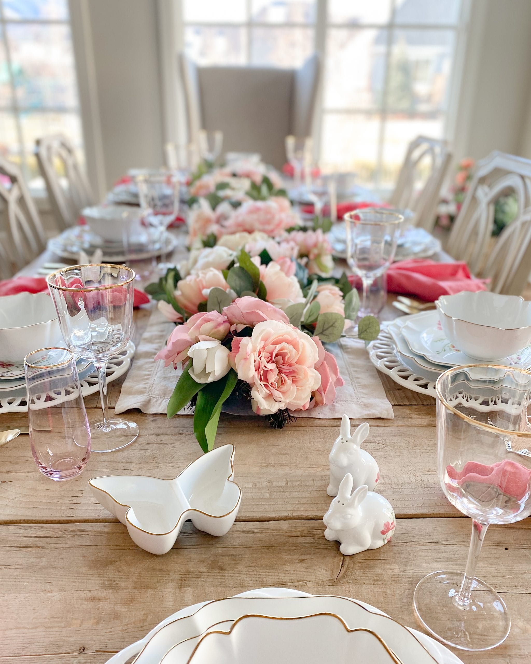 easter themed tablescape