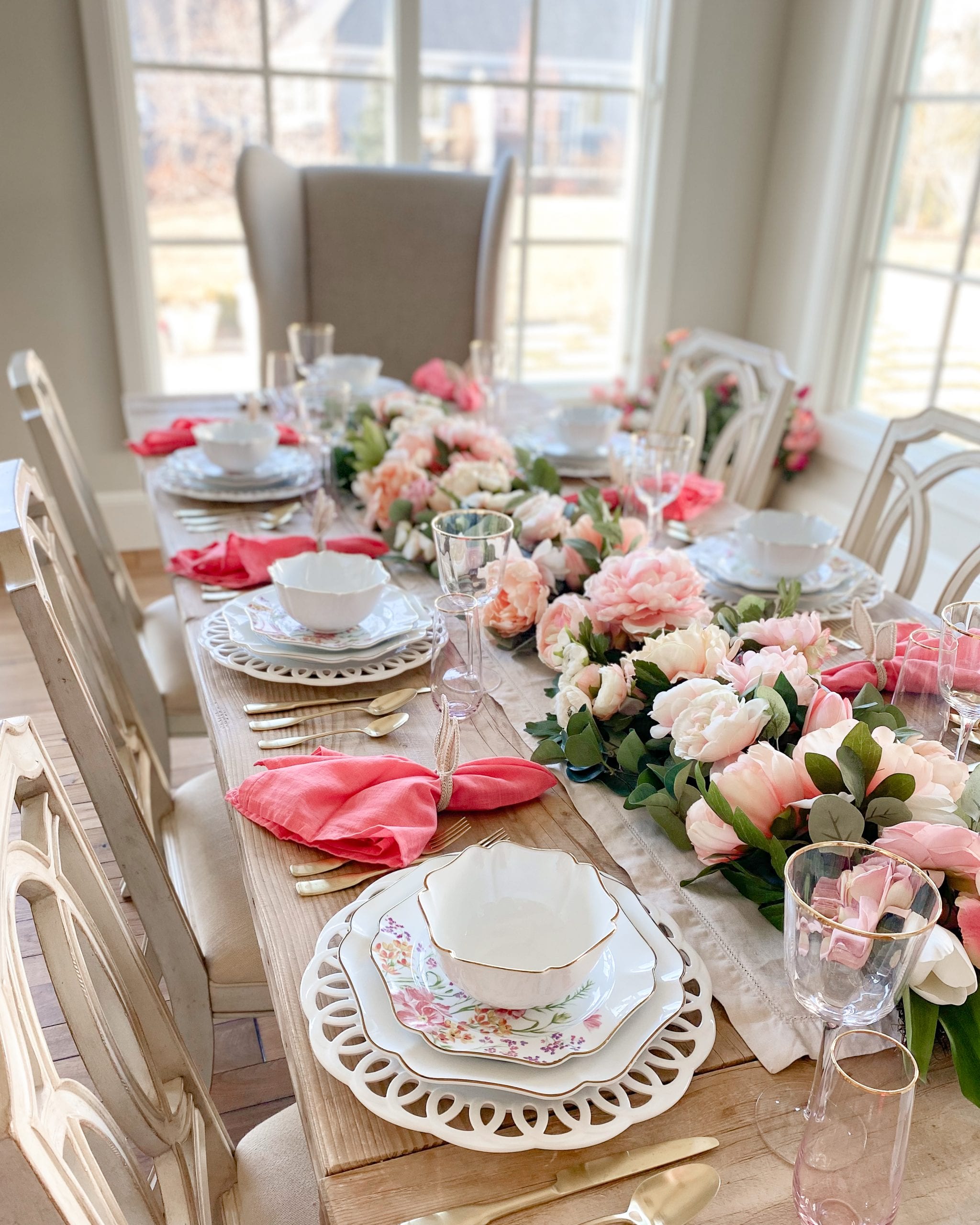 spring Easter tablescape ideas