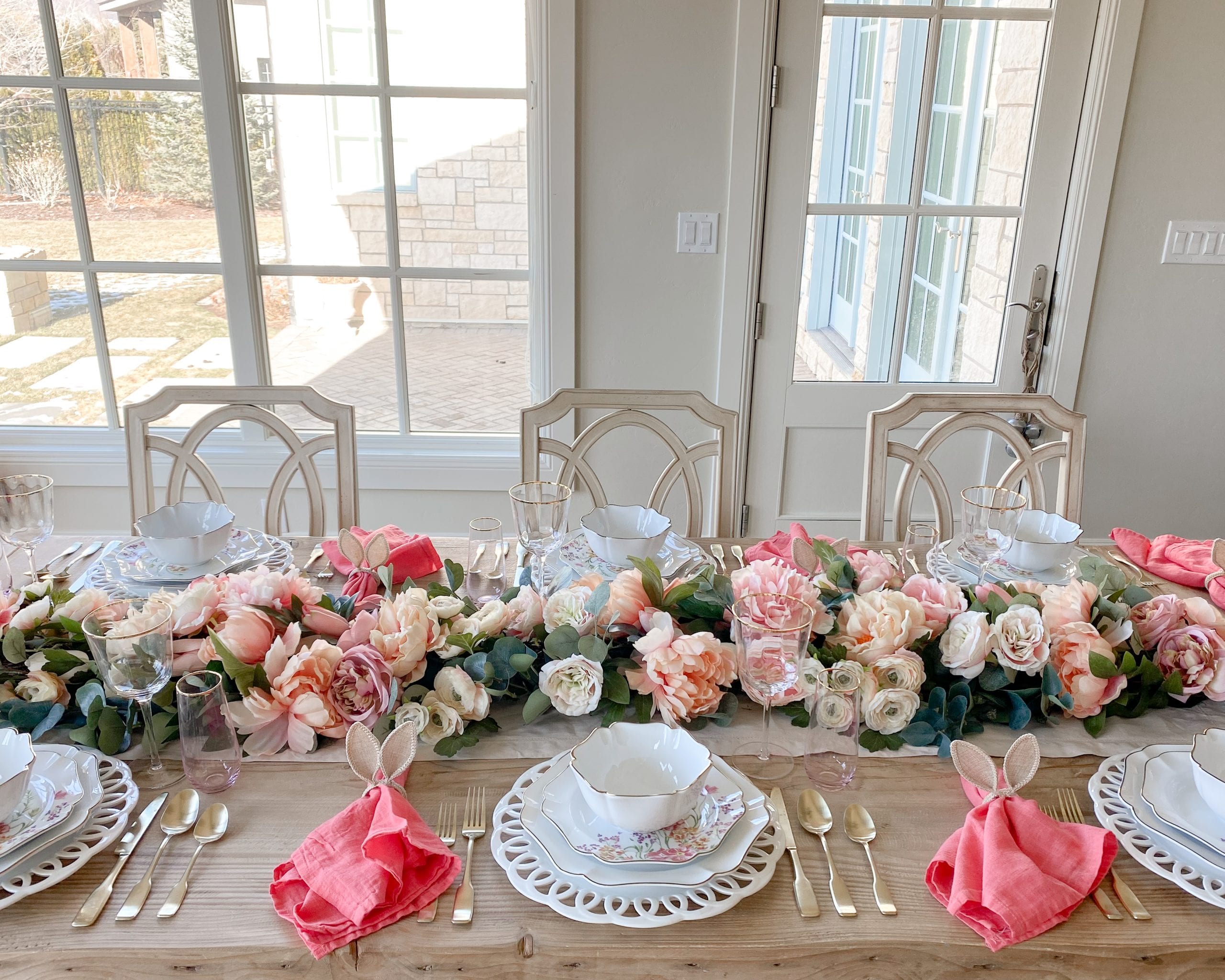 table setting ideas easter spring