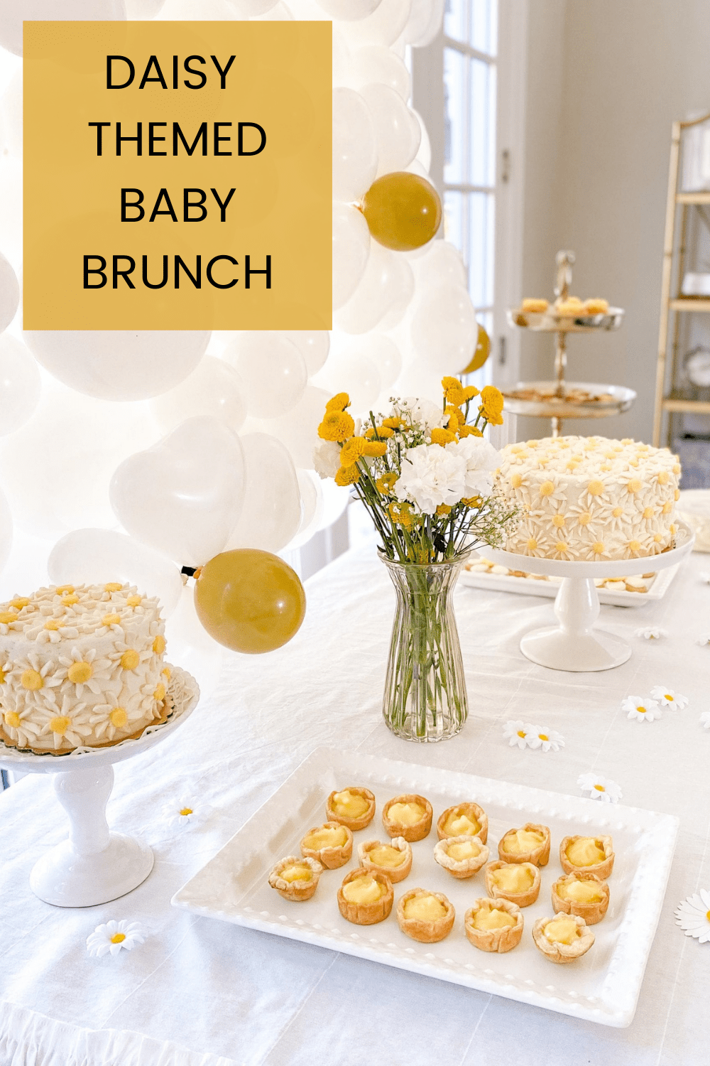 Daisy themed sale baby shower