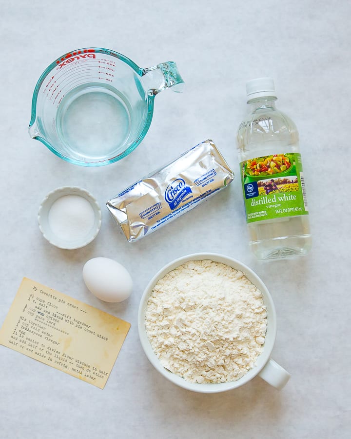 homemade pie crust ingredients