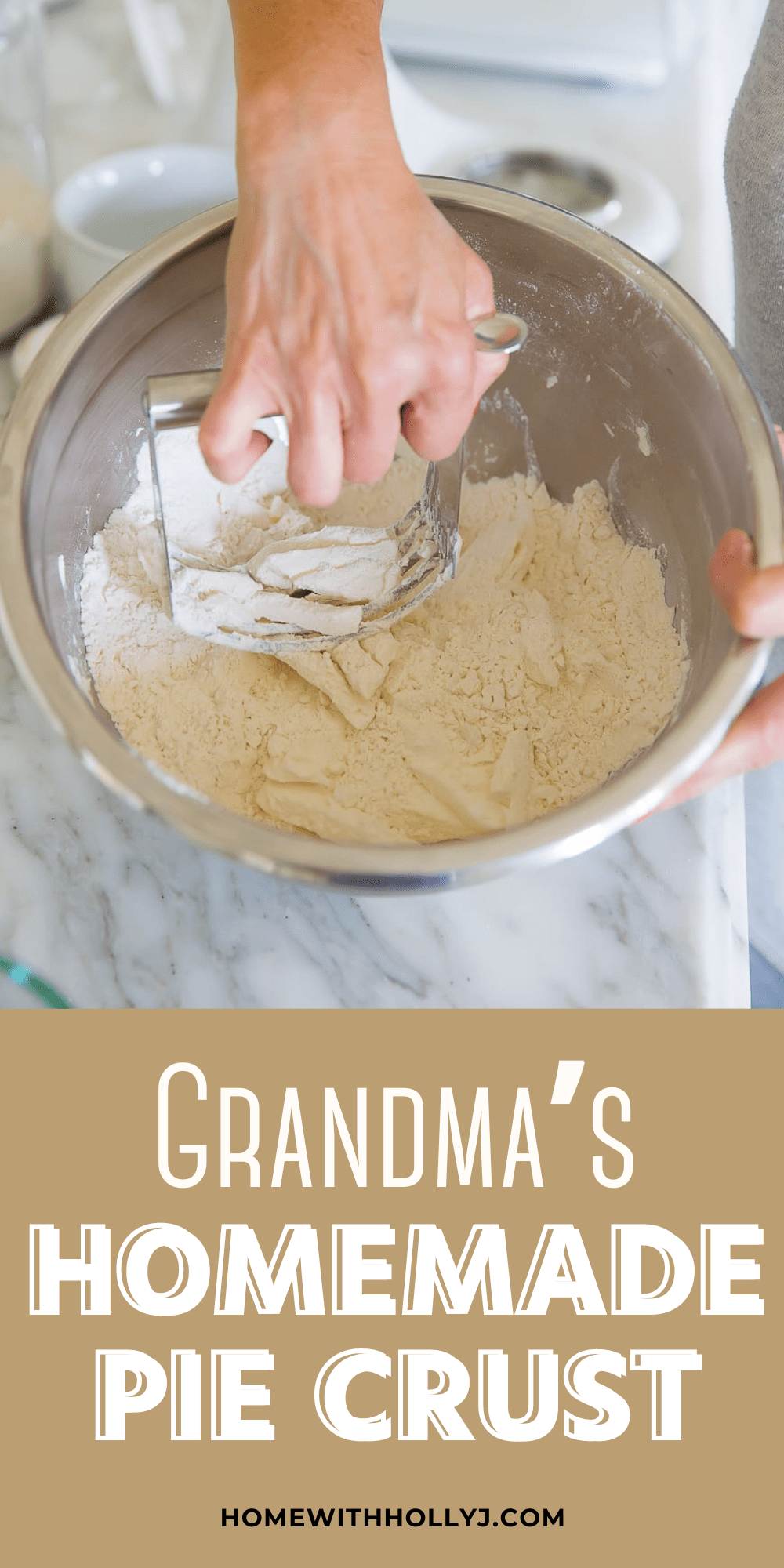 My grandma's homemade pie crust recipe is the best. It's so delicious, easy to make, and a favorite of our family.