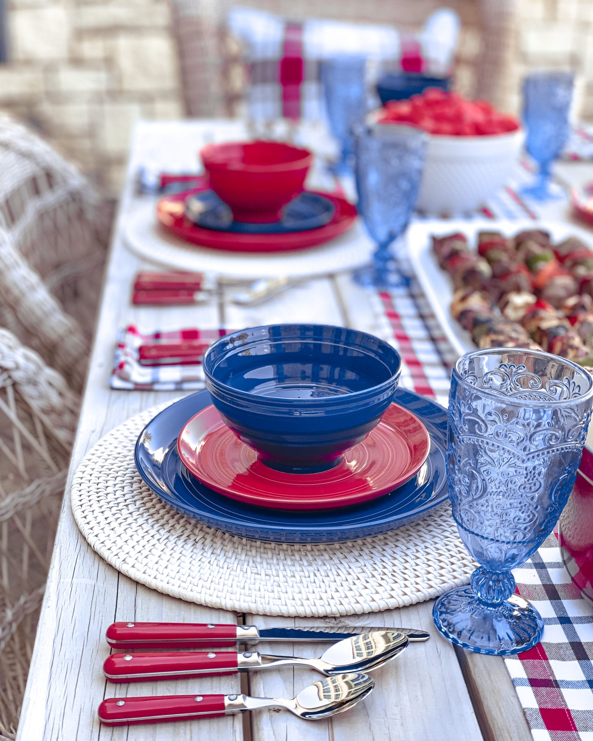 patriotic place-setting