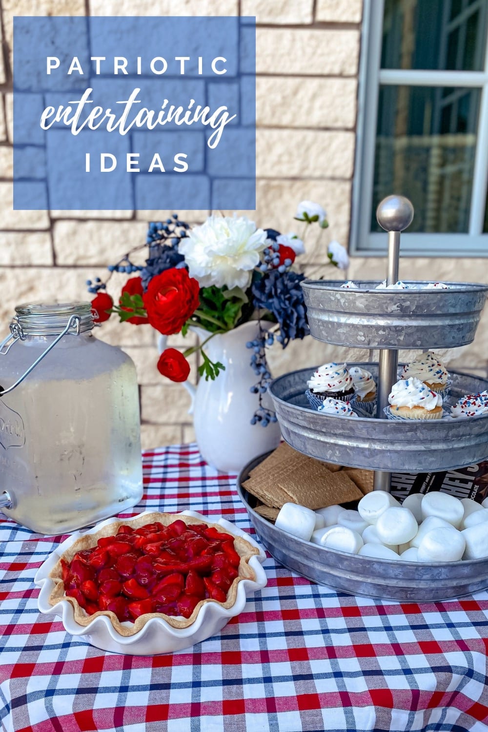 Check out these Patriotic Entertaining Ideas for your next Fourth of July or Memorial Day celebration with tablescapes, recipes, and more!