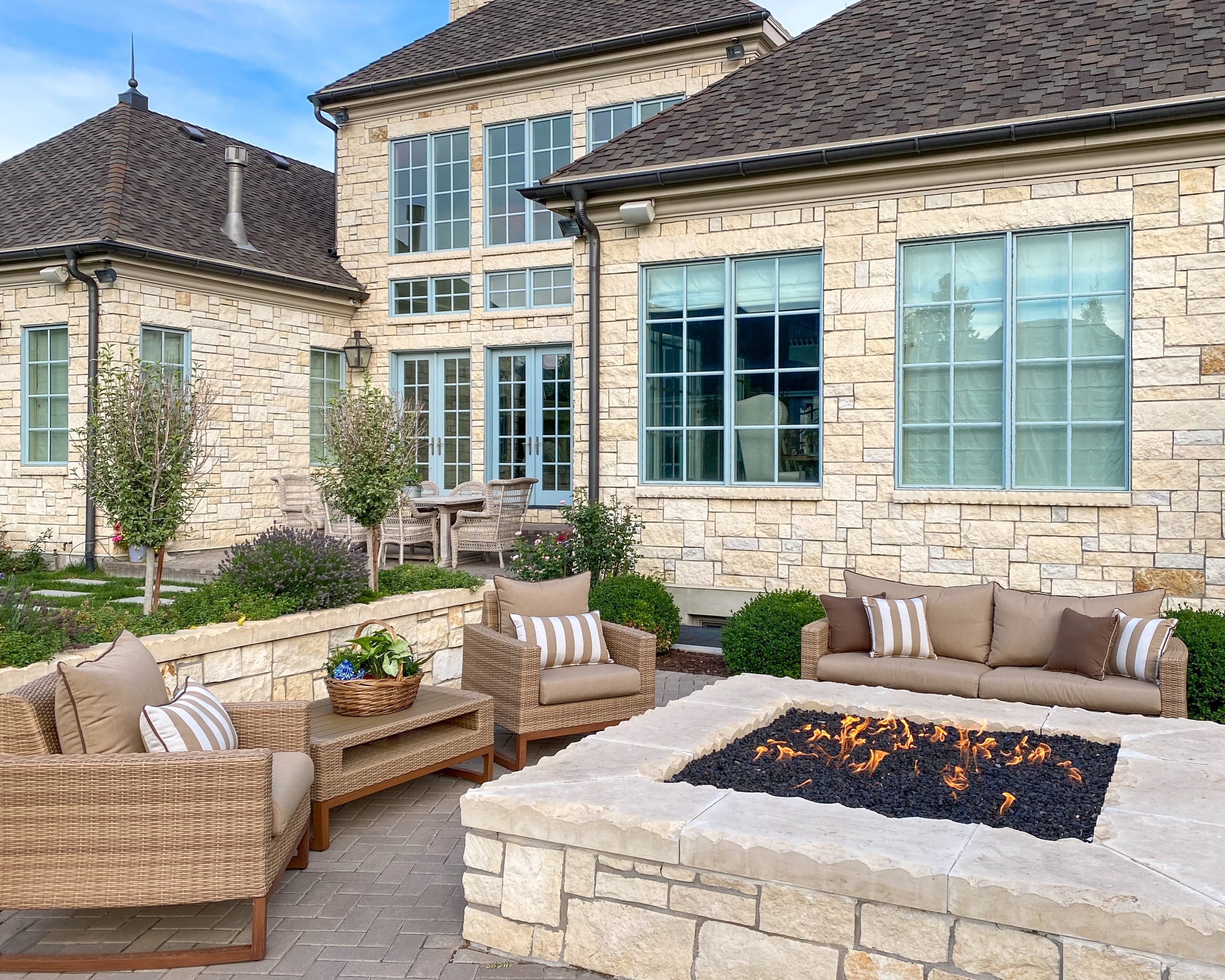 fire pit outdoor backyard space 