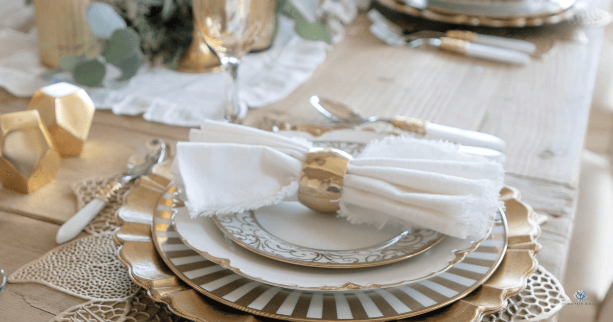 All-White Thrifty Tablescape for Under $20