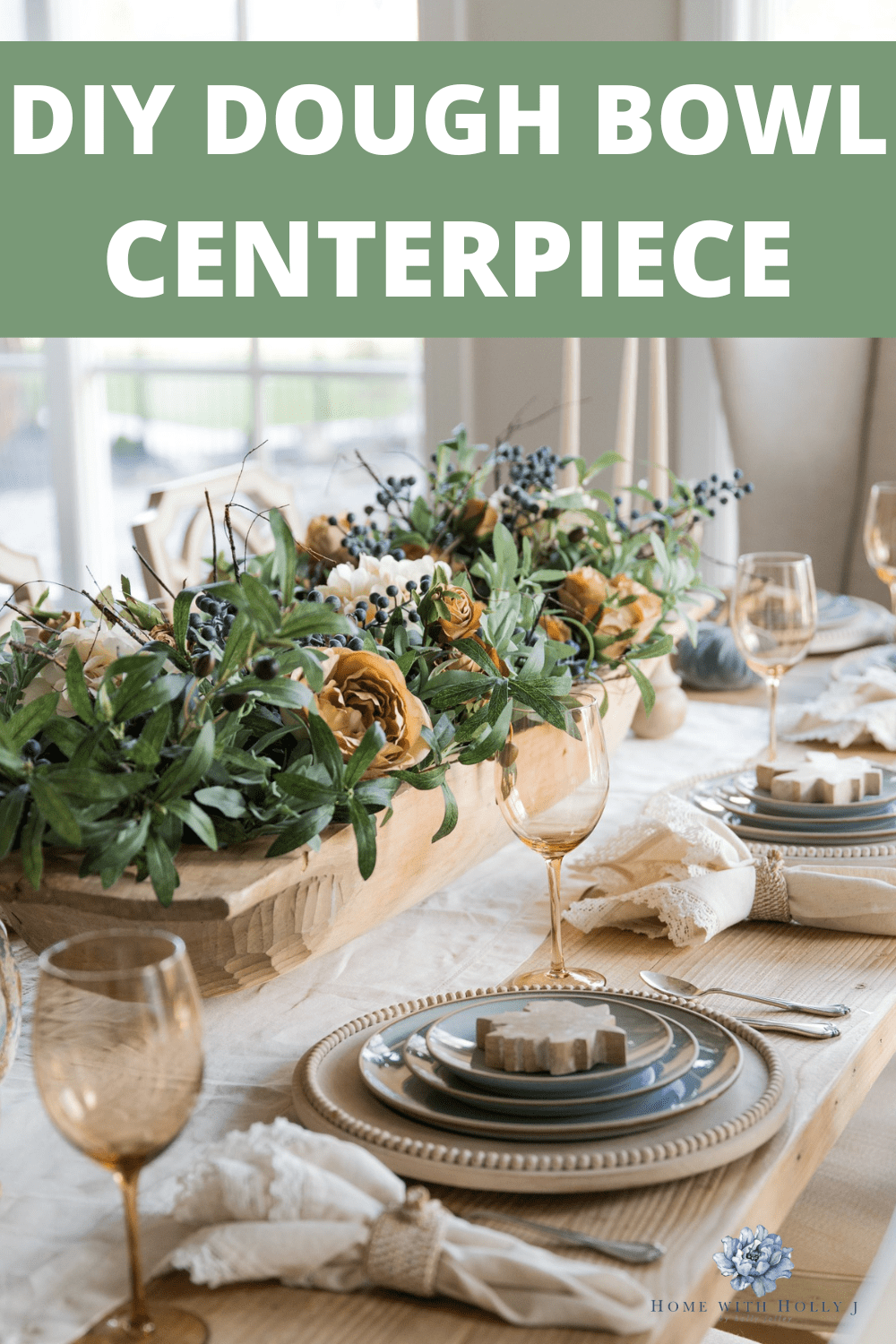 How to Create a Fall Dough Bowl Centerpiece