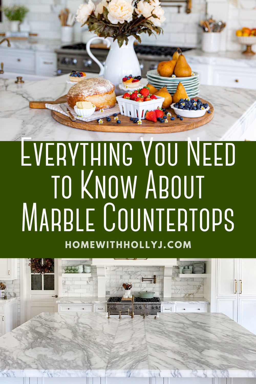 Sharing the pros and cons about marble countertops in the kitchen including how to clean them and take care of them.