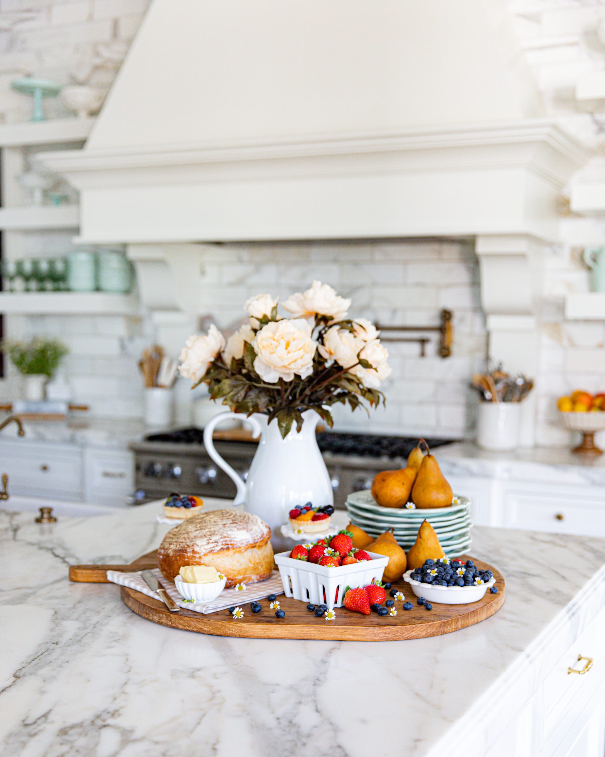 marble counters in the kitchen