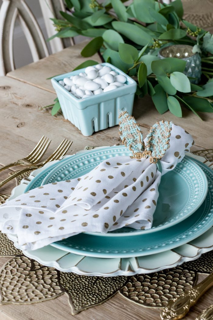 Easter Table Place Settings and Napkin Ring Ideas