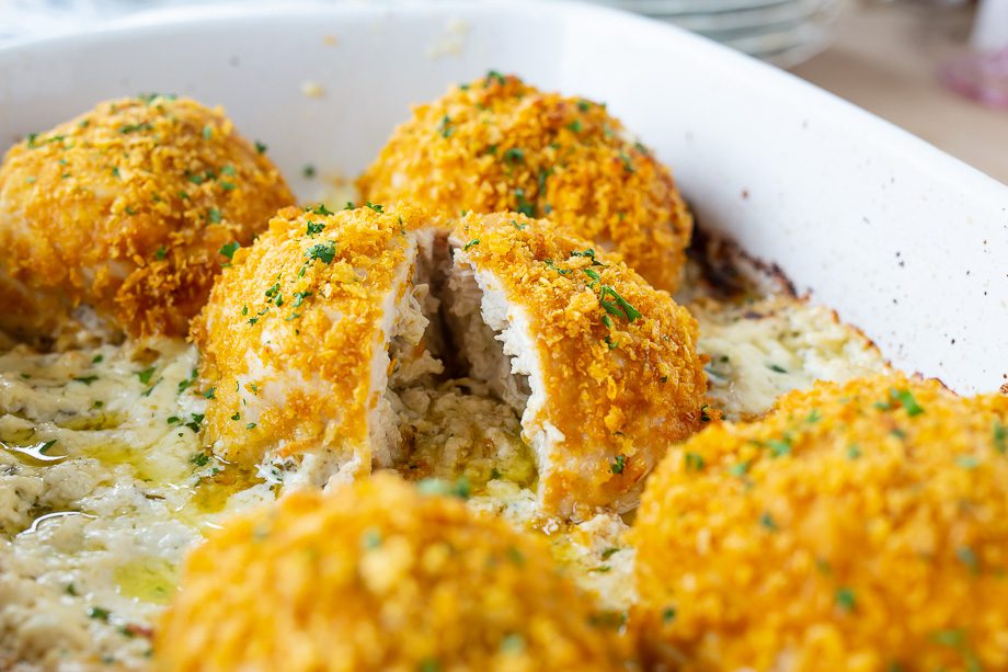 stuffed garlic butter herbs chicken recipe