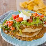 enchiladas, tostada, mexican food