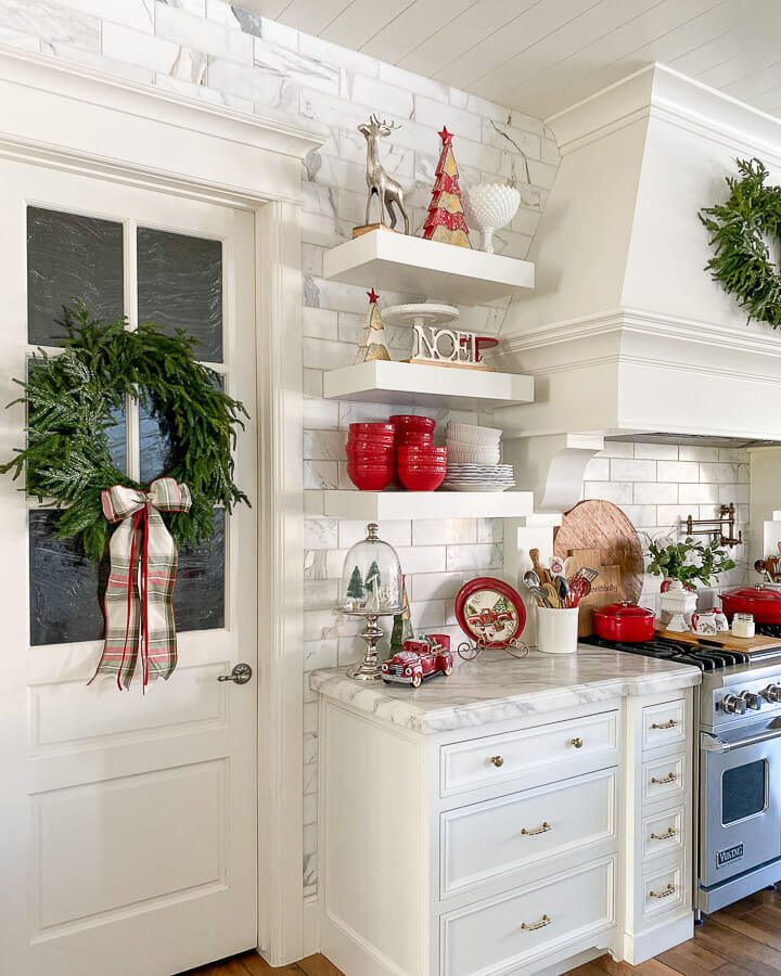 Christmas Kitchen Decor pantry door decor