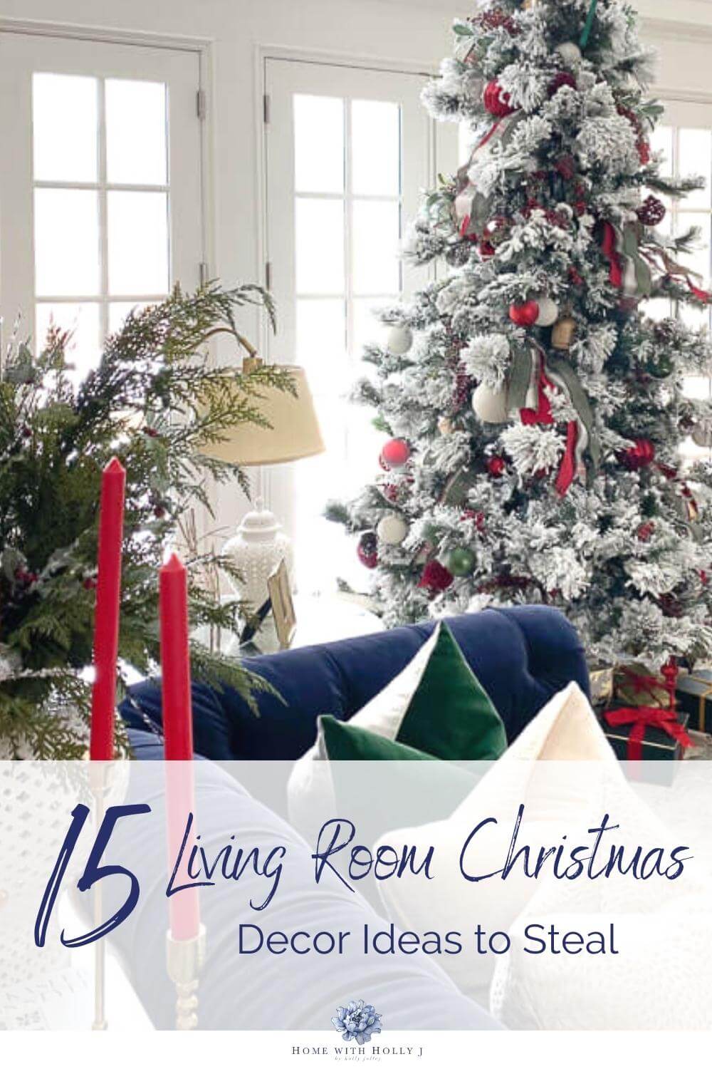Want a fresh new take on the traditional red and green decor for your living room? Get inspired with my living room Christmas decor ideas here.