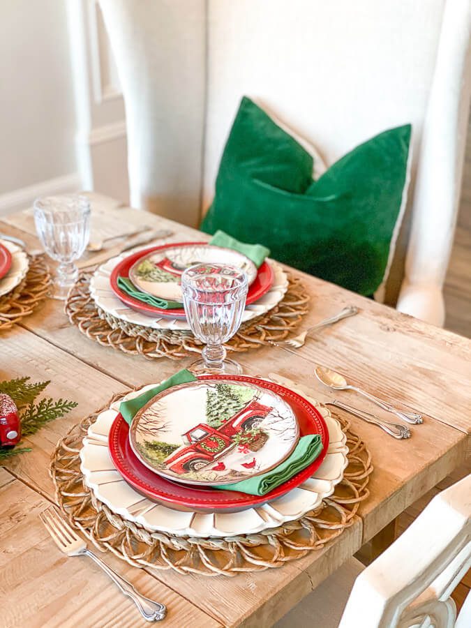 Christmas place setting