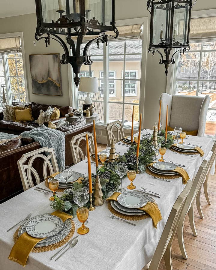 Winter Tablescapes full table view number two