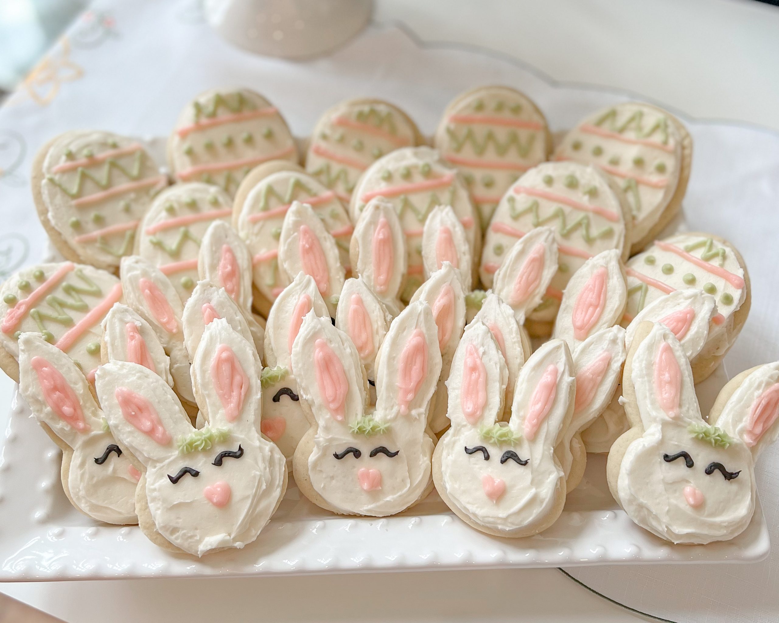 bunny themed birthday party bunny cookies