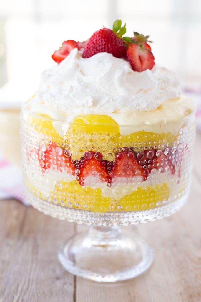 strawberry lemon trifle dessert recipe