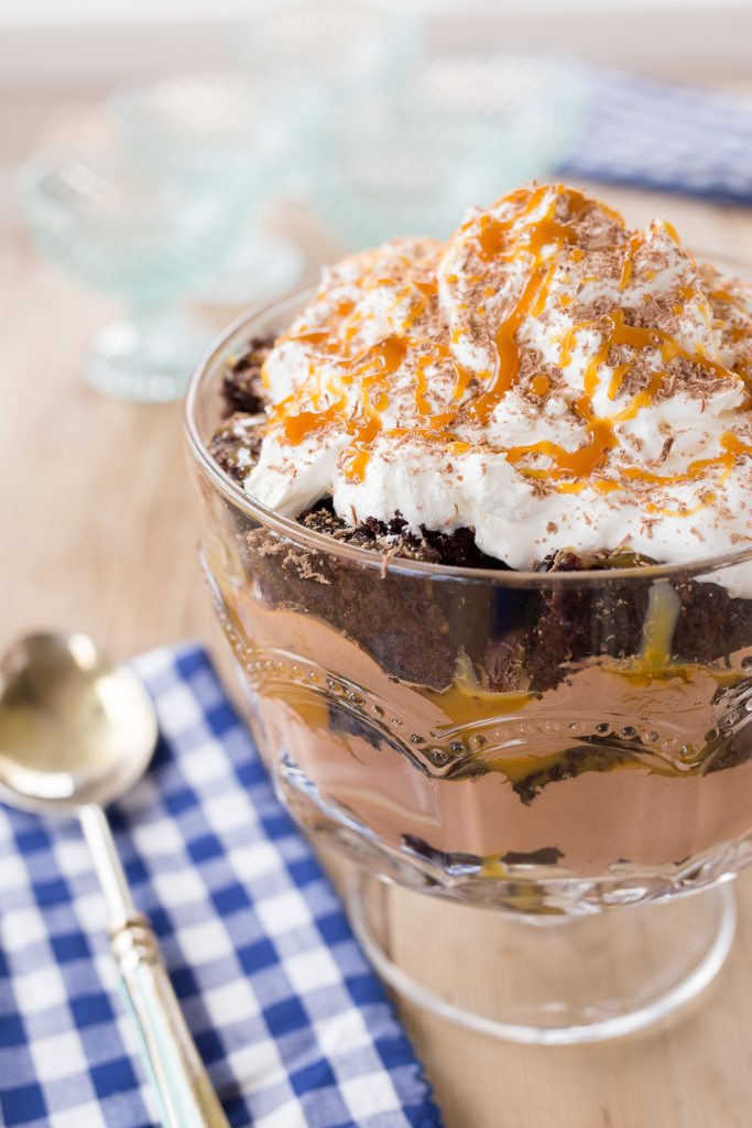 Salted Carmel Chocolate Trifle