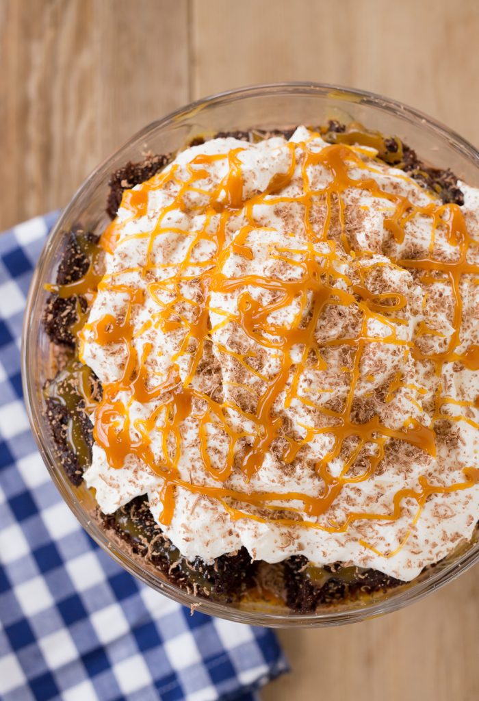 Salted Carmel Chocolate Trifle