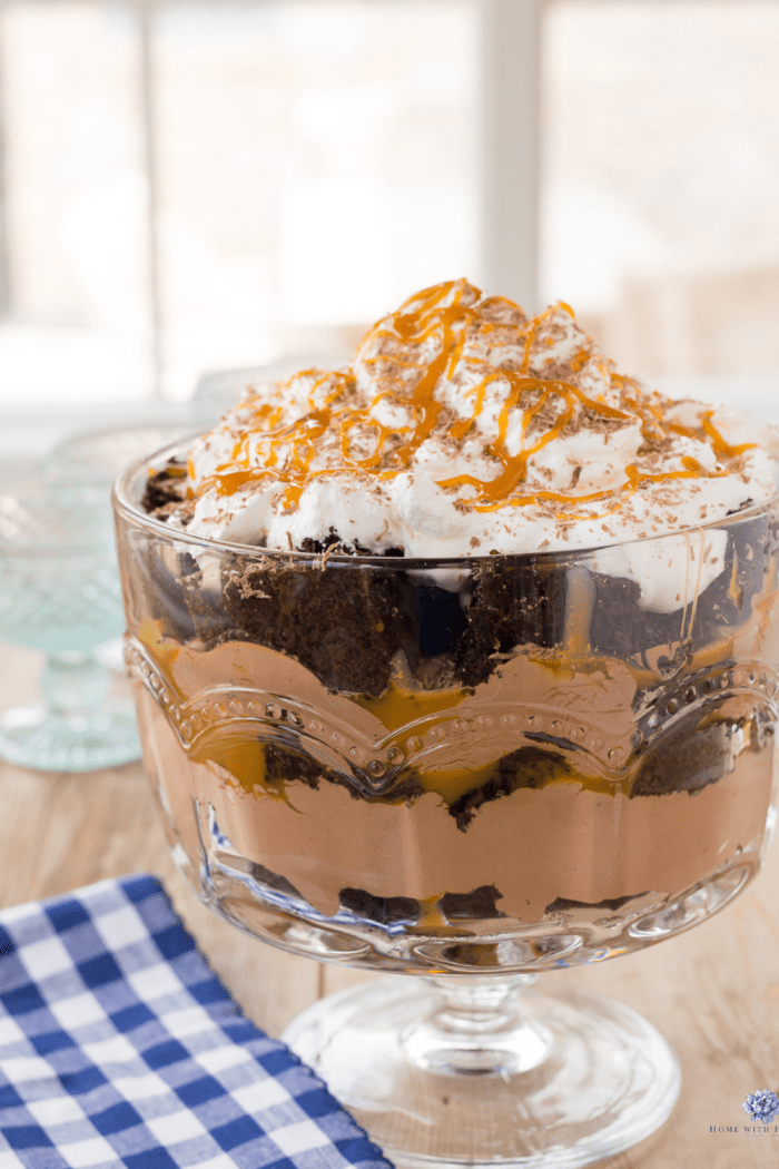 Delicious Salted Caramel Chocolate Trifle Recipe