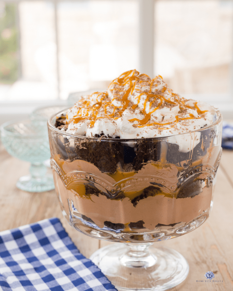 Salted Carmel Chocolate Trifle