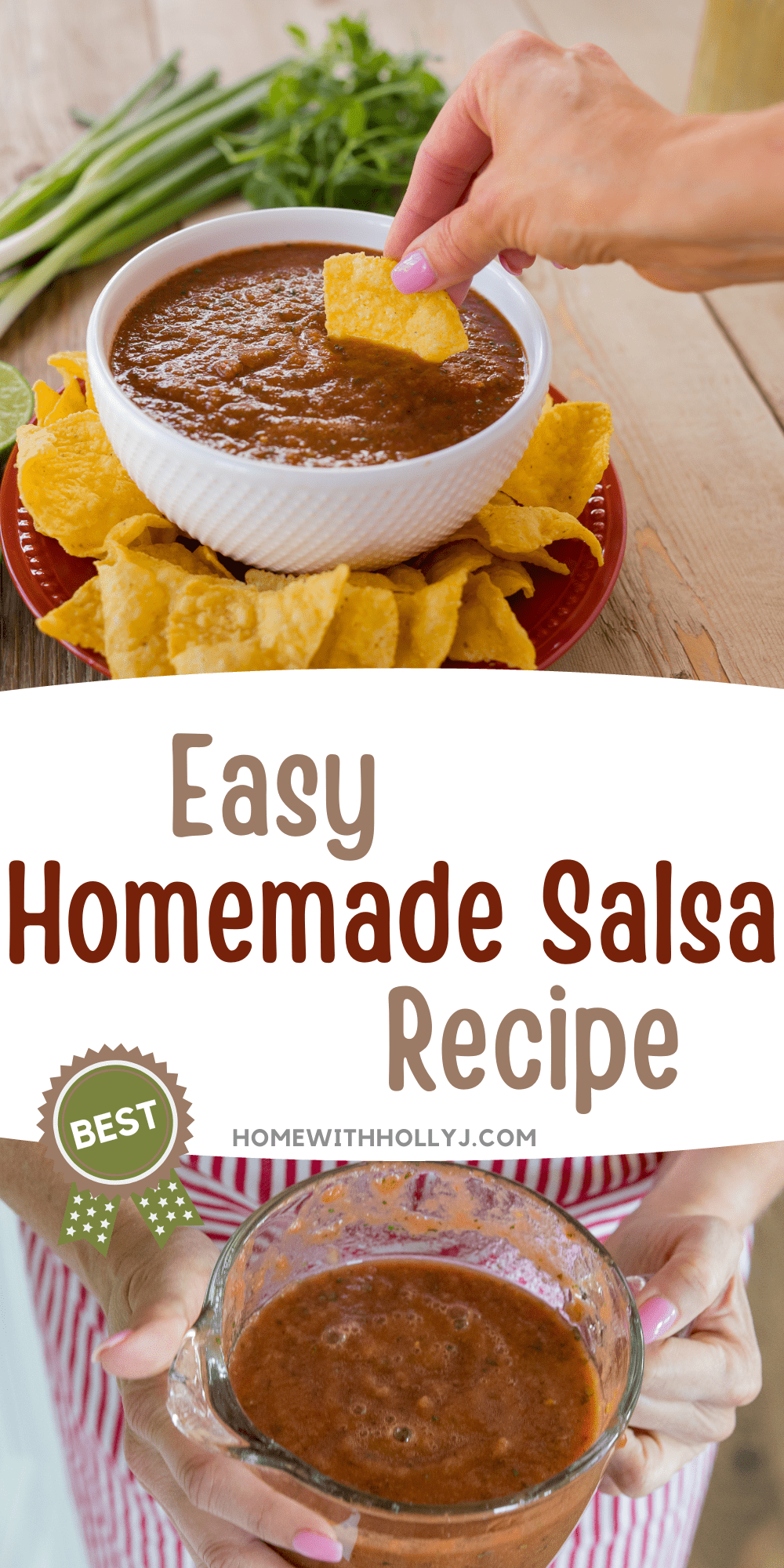 Make a delicious, crowd-pleasing salsa with only 7 simple ingredients in under 10 minutes! Get the recipe now!