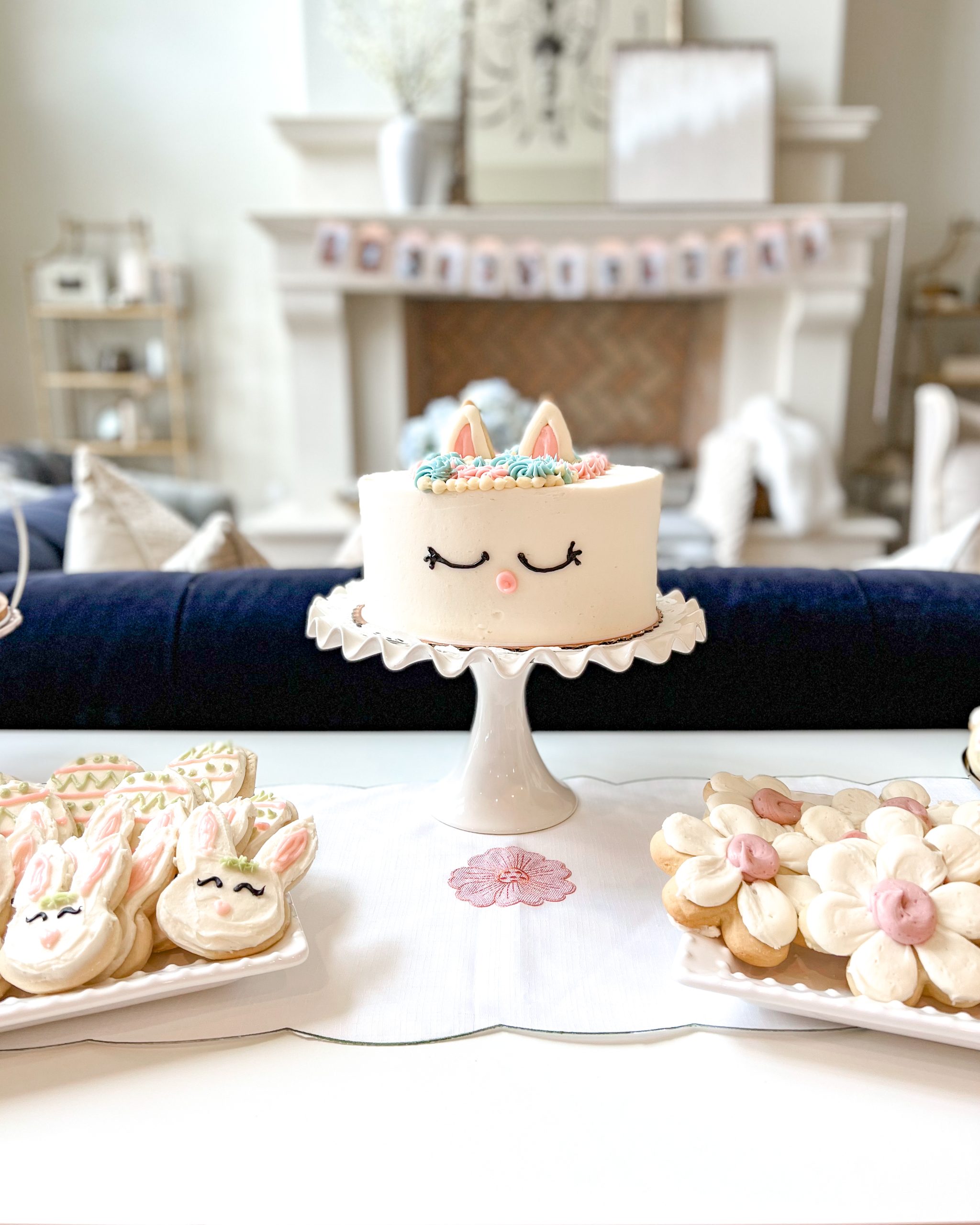 bunny ear cake easter cake birthday cake