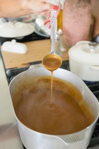 thickened gravy from beef roast