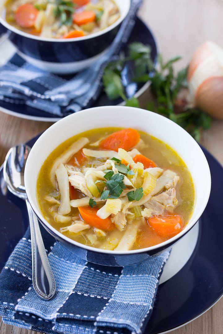 homemade chicken noodle soup