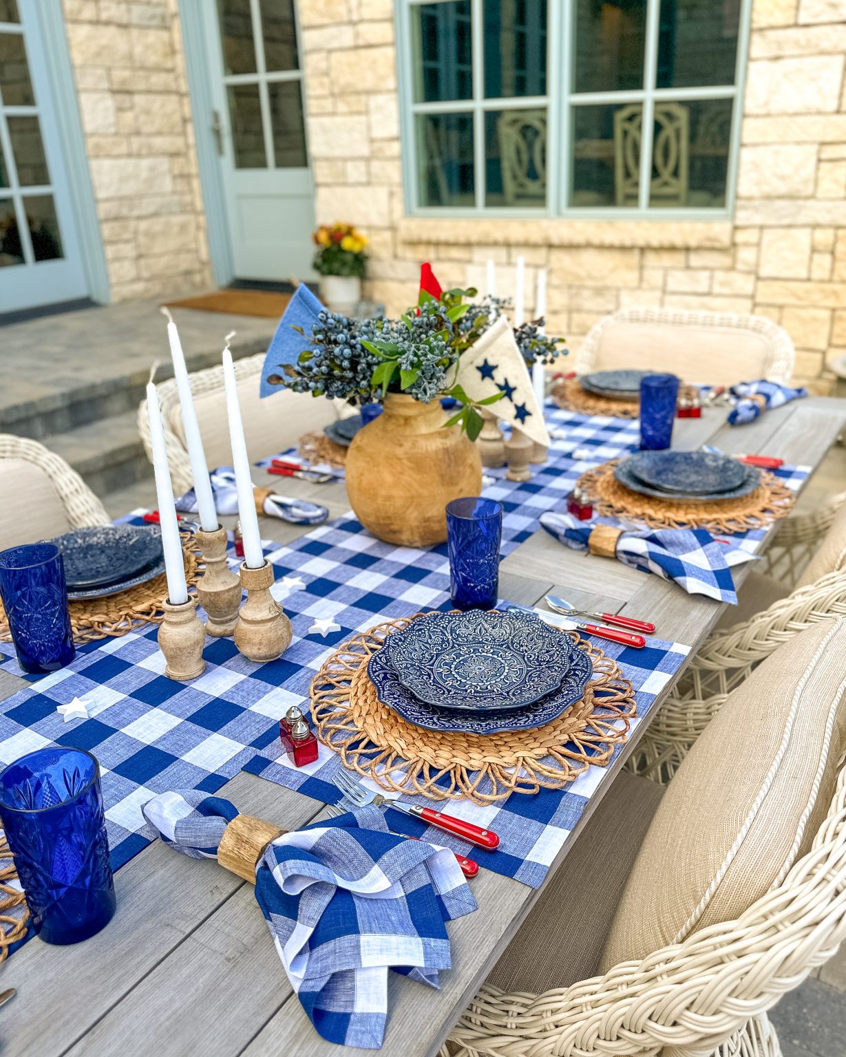 Fourth of July Table Settings - Home With Holly J