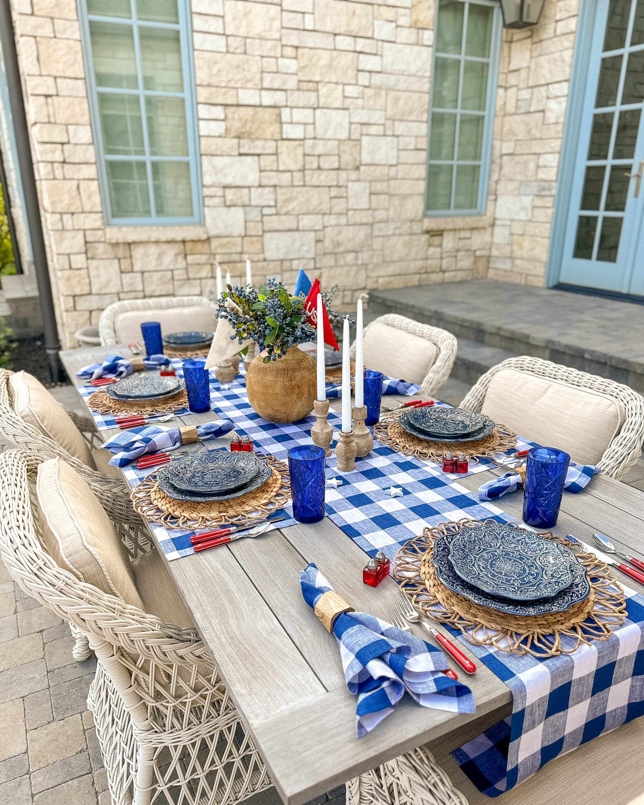 4th july table setting ideas