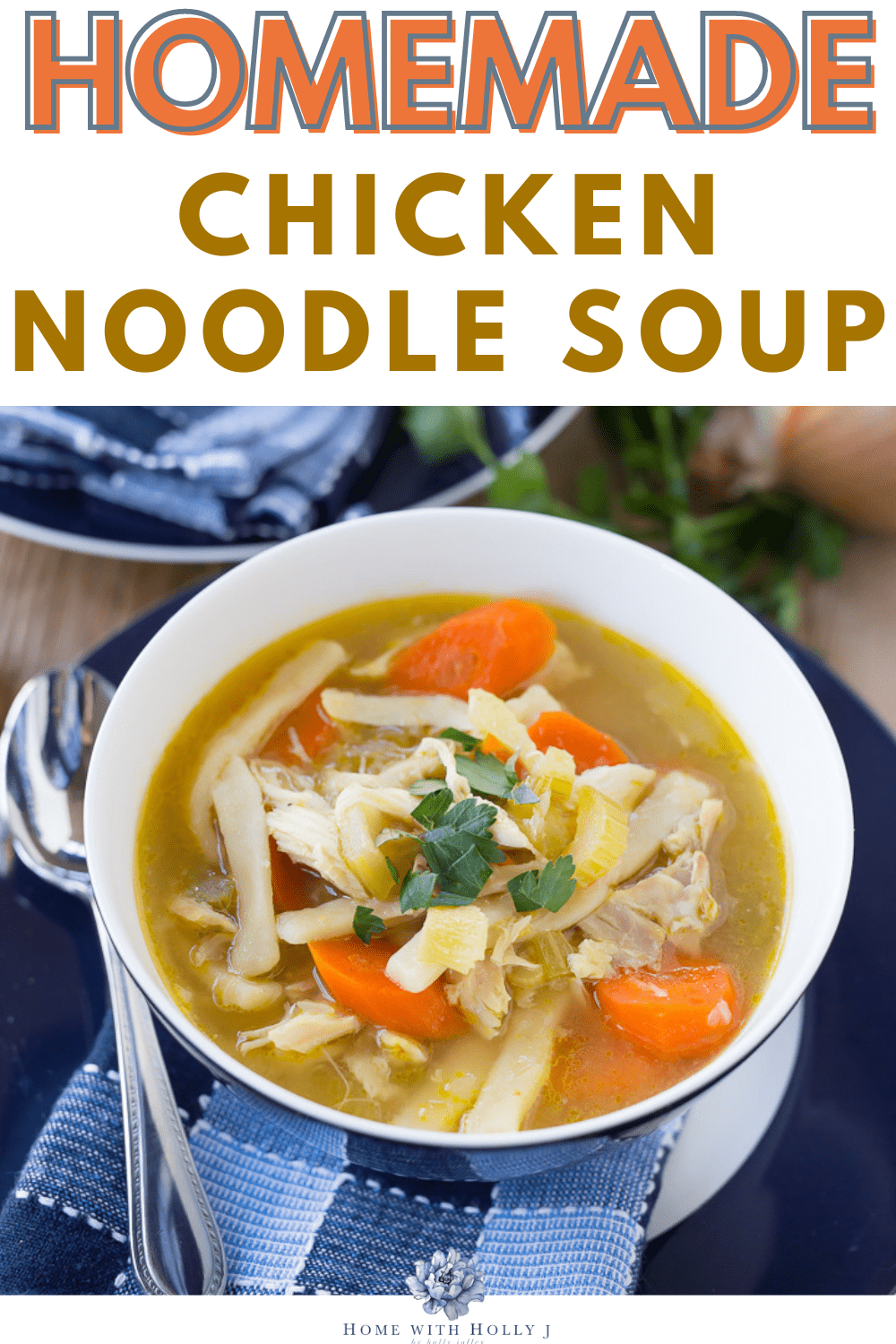 Delicious and comforting homemade chicken noodle soup recipe. Warm up with this classic dish packed with flavorful ingredients. Get it here.