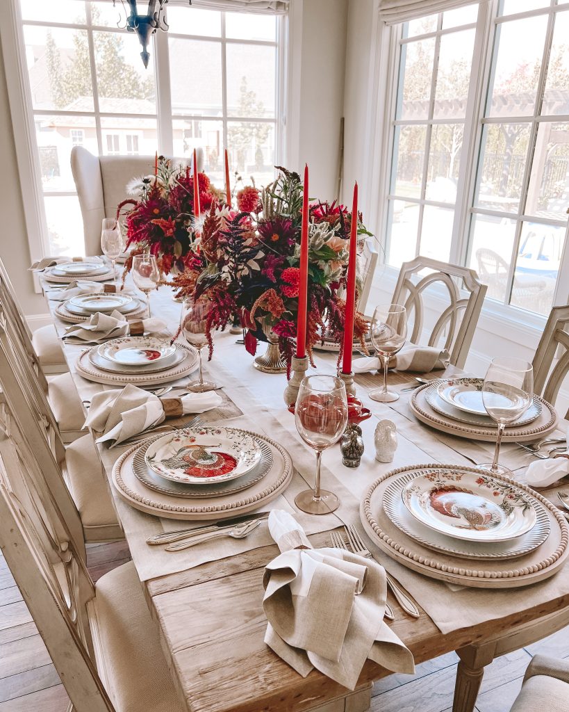 thanksgiving tablescape with solino home linens