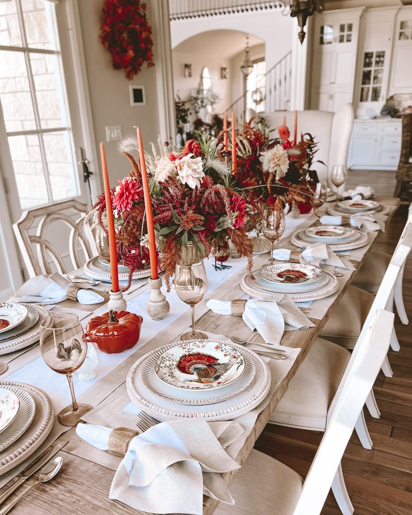 thanksgiving tablescape with solino home linens