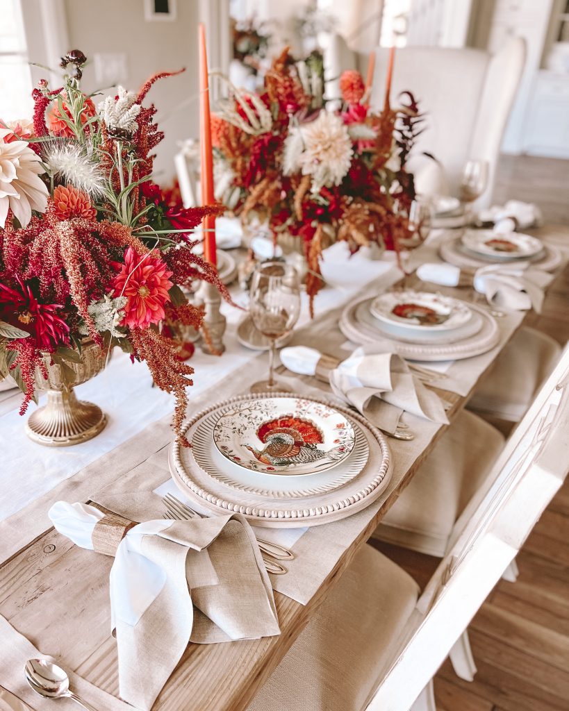 thanksgiving tablescape with solino home linens