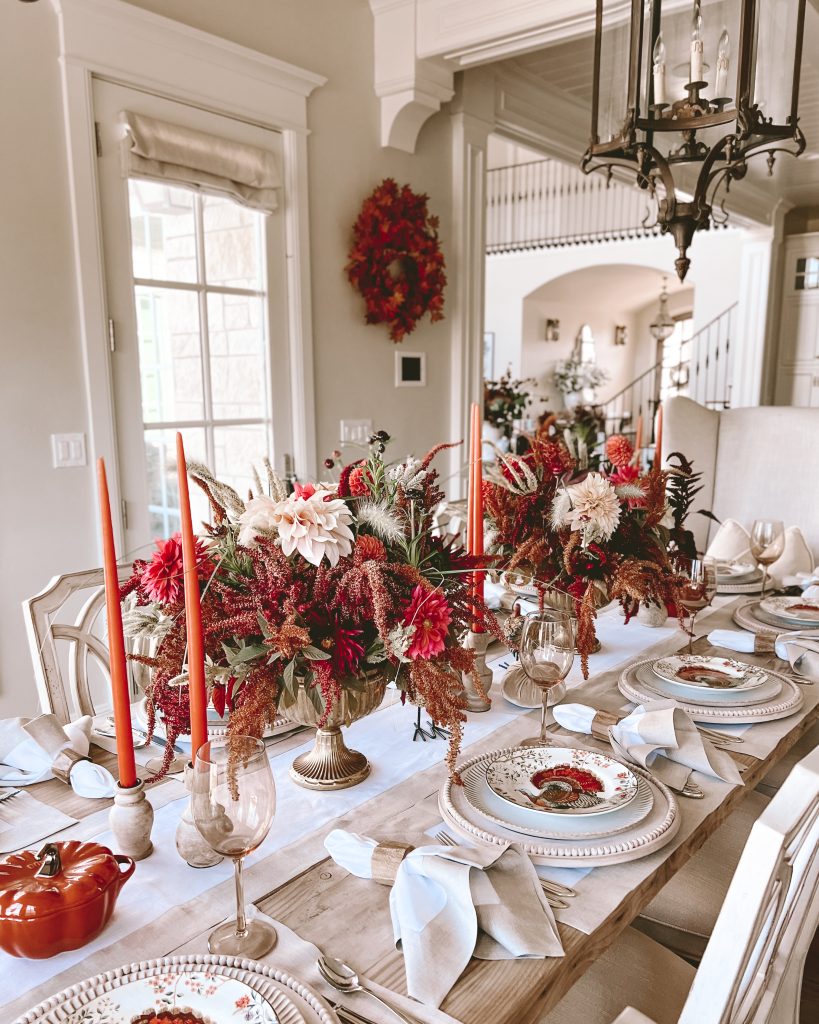 thanksgiving tablescape with solino home linens