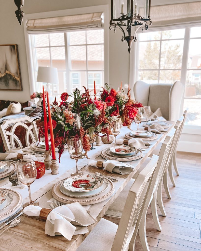 thanksgiving tablescape with solino home linens