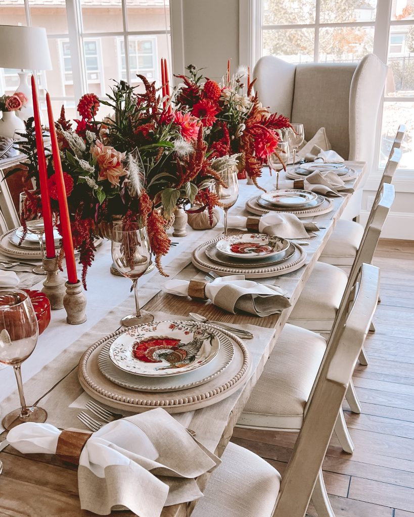 thanksgiving tablescape with solino home linens