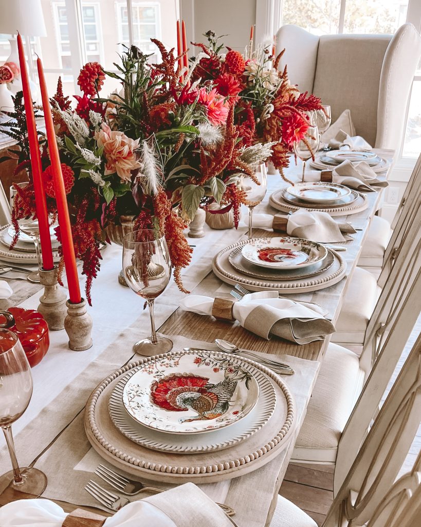 thanksgiving tablescape with solino home linens