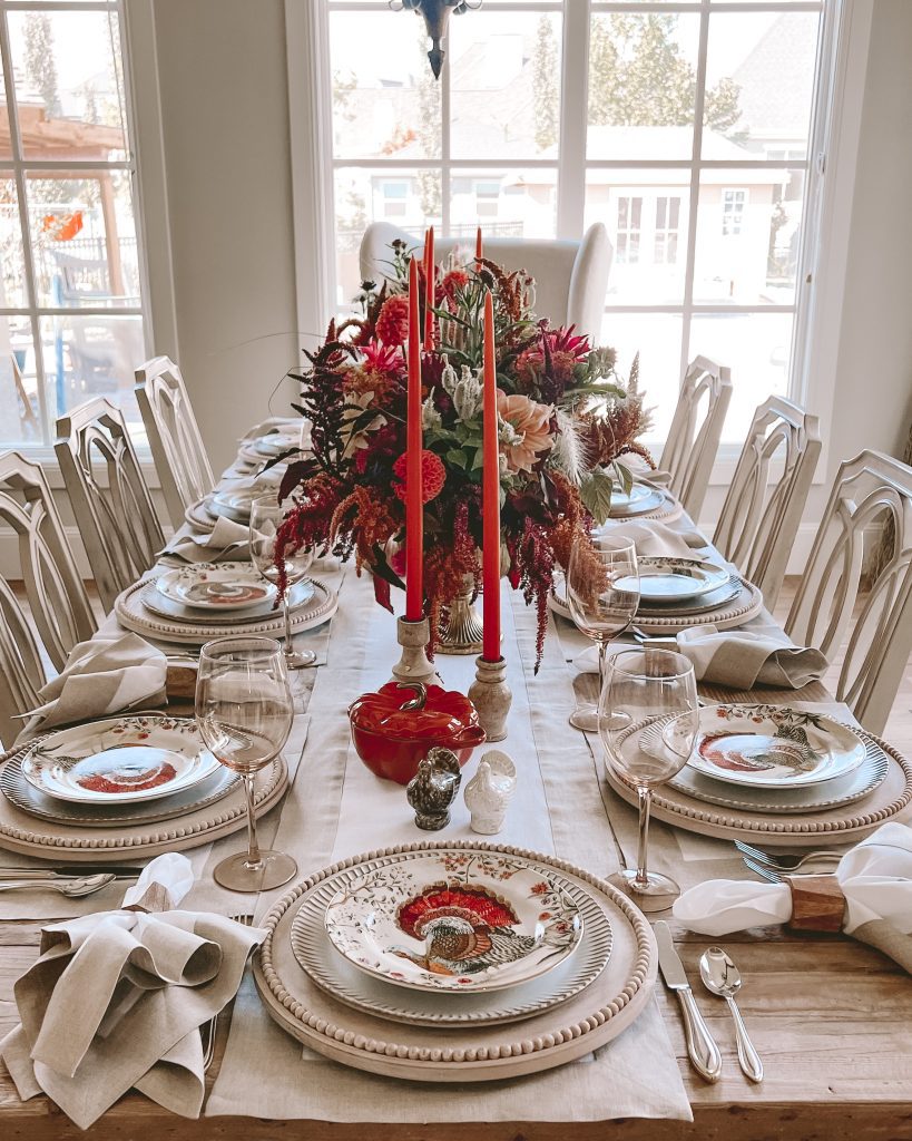 thanksgiving tablescape with solino home linens