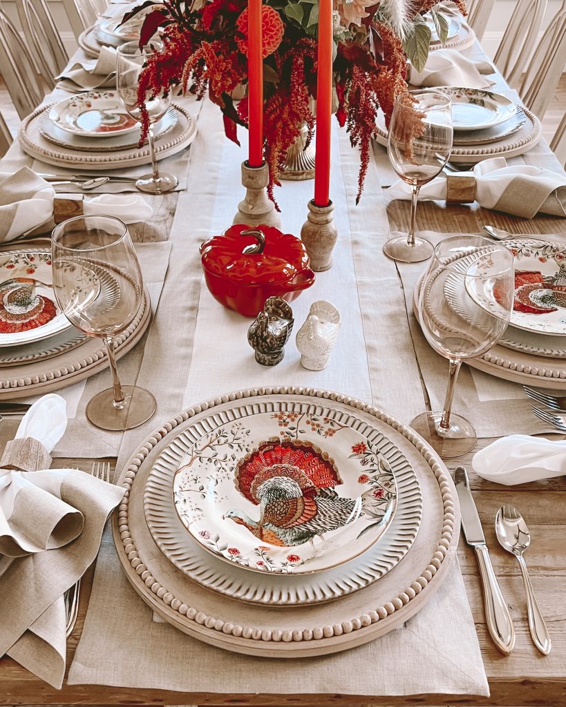 thanksgiving tablescape with solino home linens