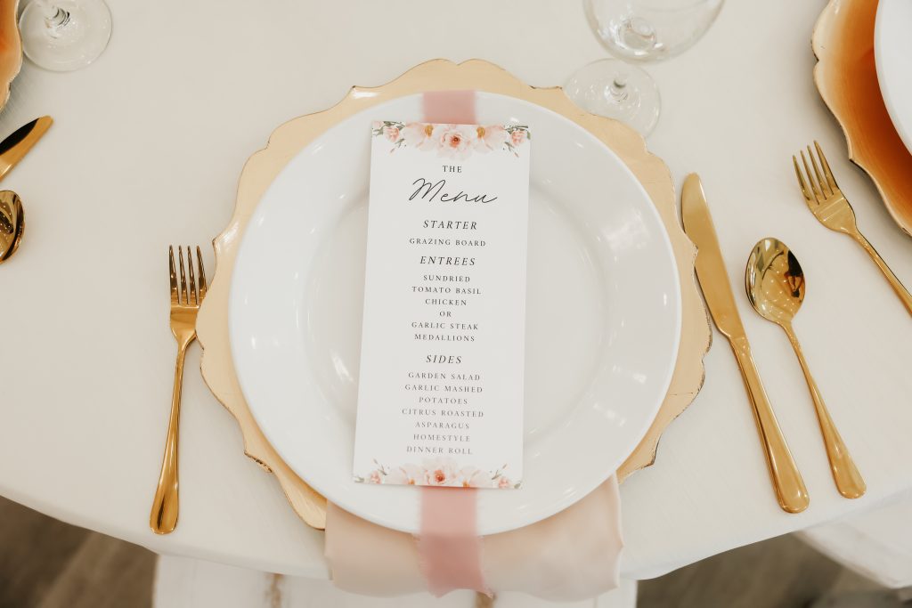 wedding place setting