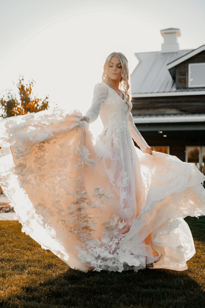 Planning a fall wedding - the brides dress