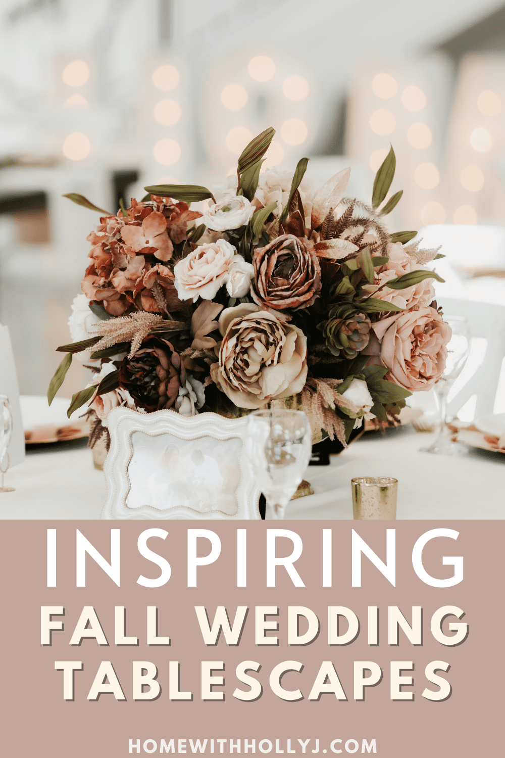 Planning a fall wedding? Get inspired by our fall wedding tablescapes that I put together for my daughter's wedding. Check them out here.