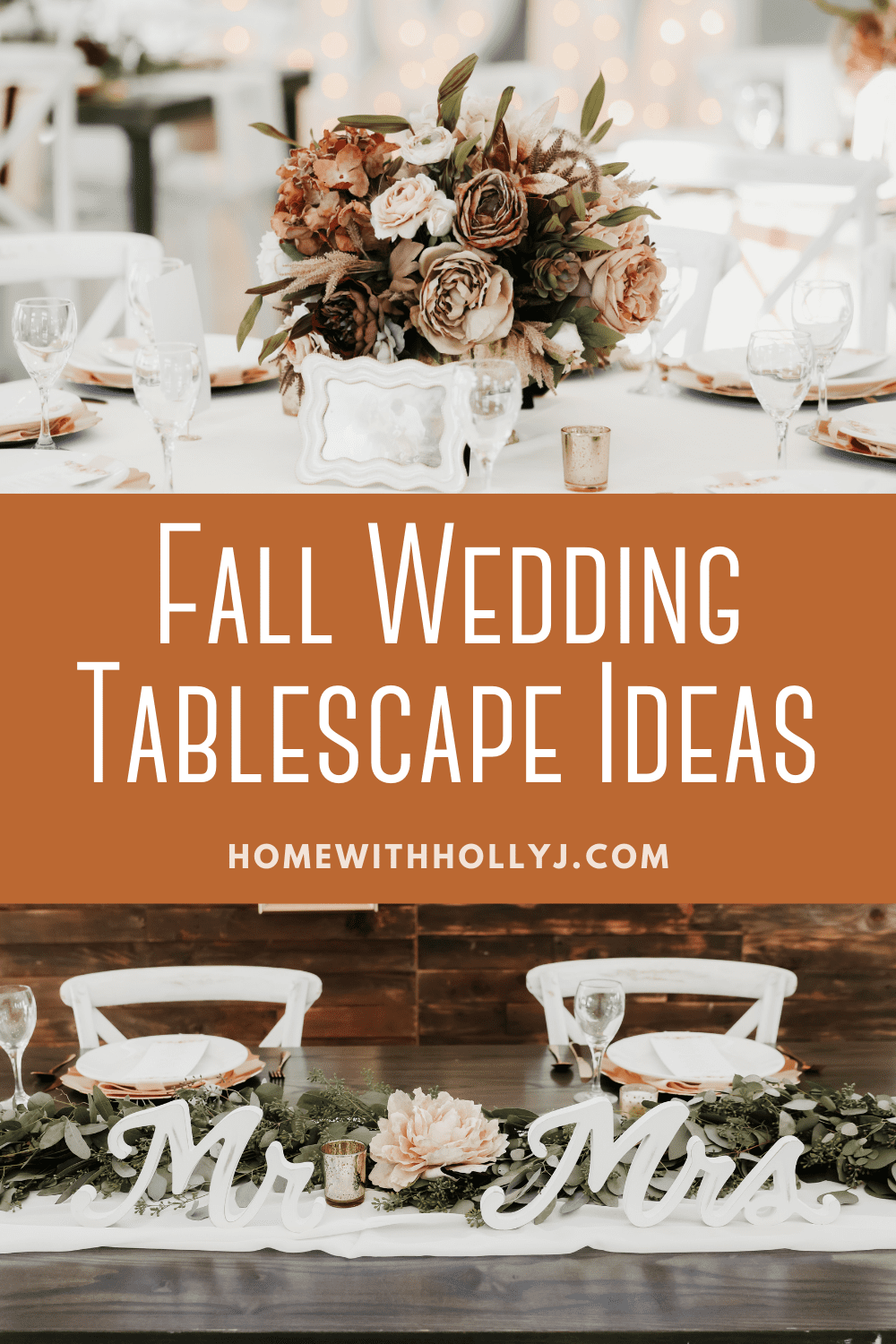 Planning a fall wedding? Get inspired by our fall wedding tablescapes that I put together for my daughter's wedding. Check them out here.