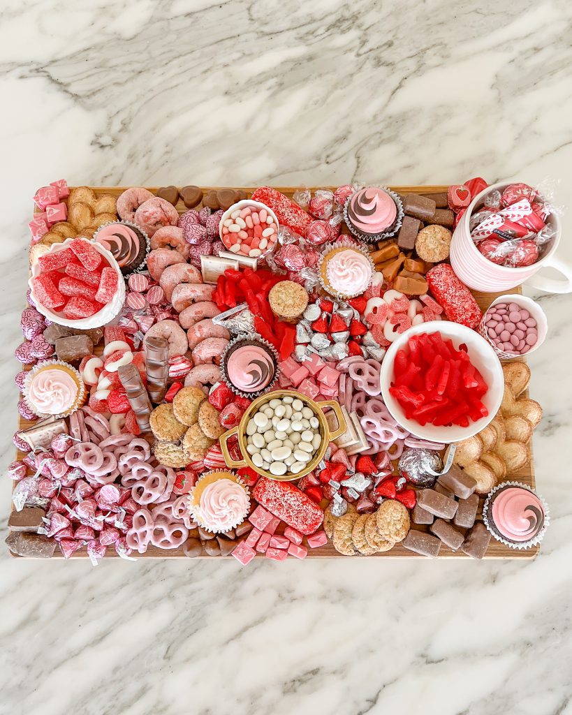 Make lasting memories with your family for a galentines day party with a candy tray