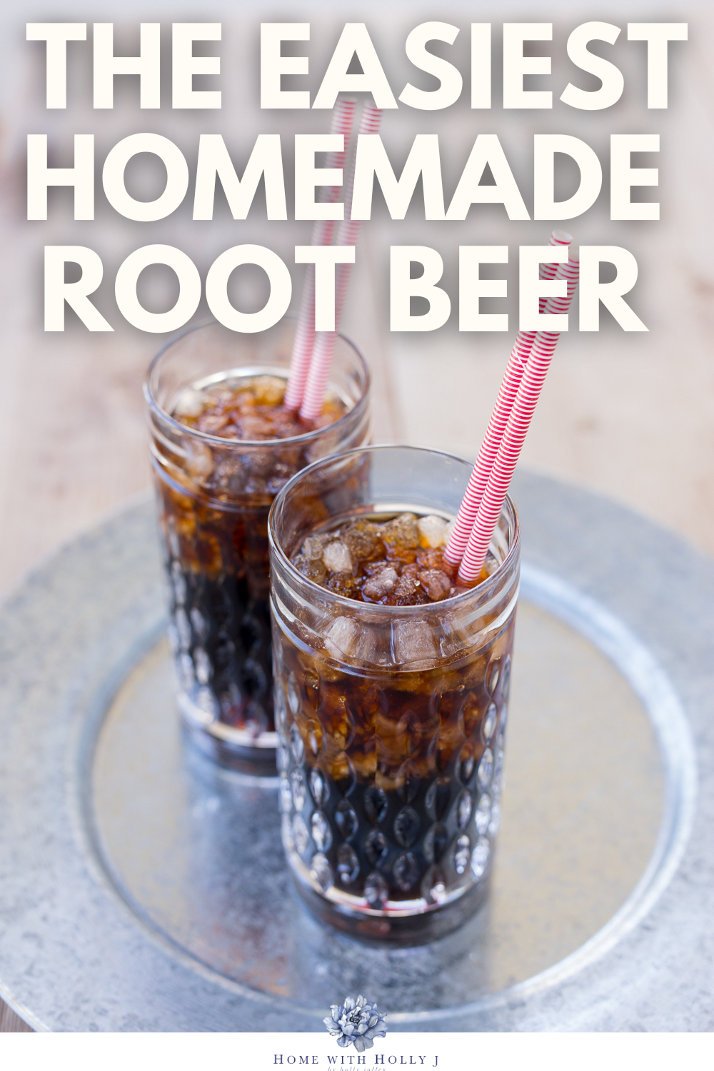 Make your own refreshing homemade root beer with this easy recipe! Just 4 ingredients and a hot summer's day is all you need.