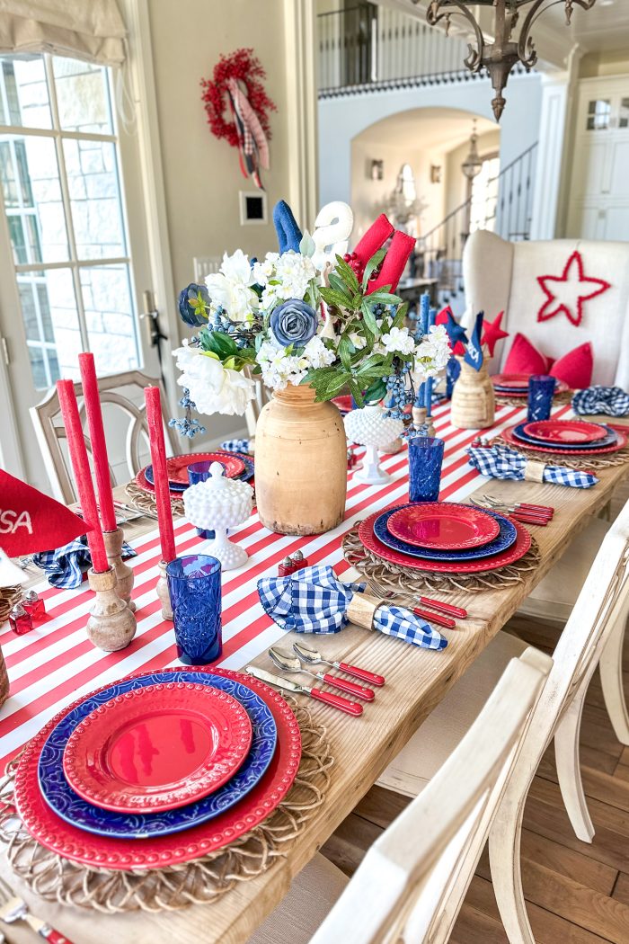 Creating a Patriotic Tablescape for the Fourth of July
