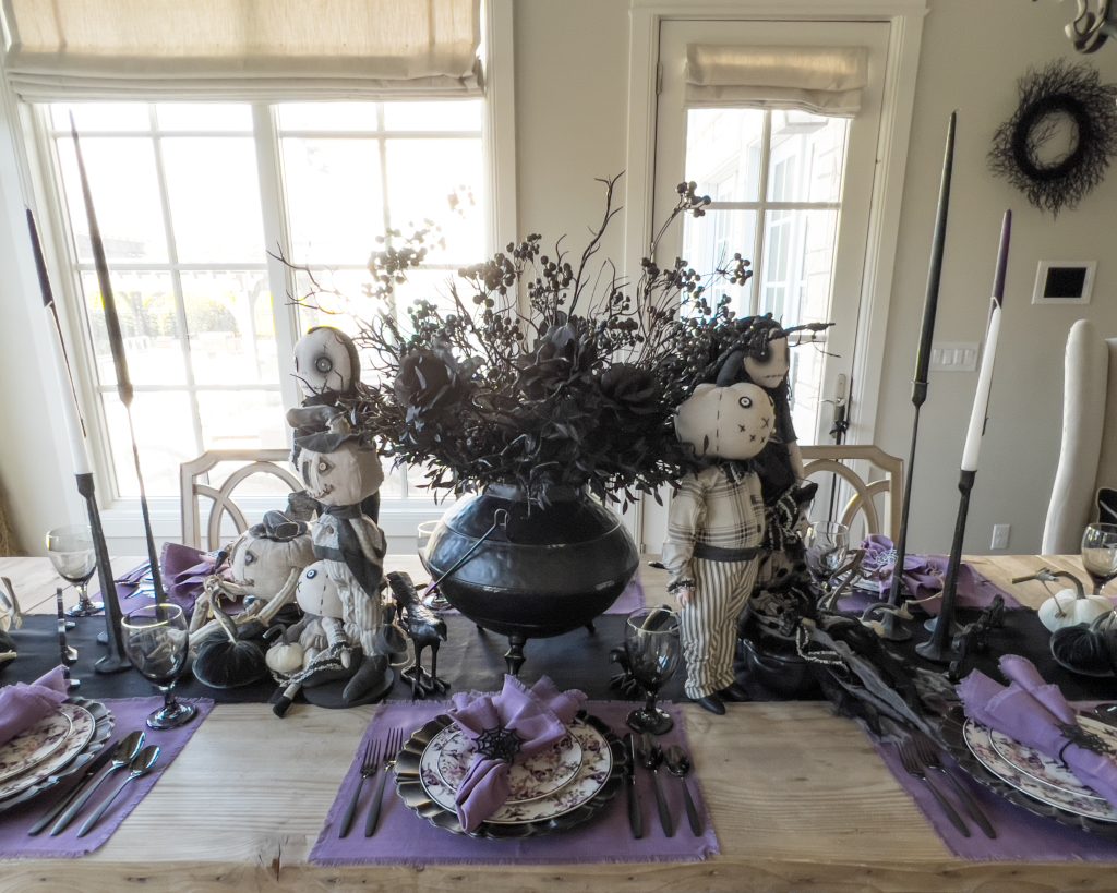 halloween dolls centerpiece